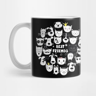 best friends dog and cat Mug